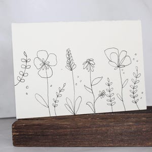 Cartões de felicitações desenhados à mão