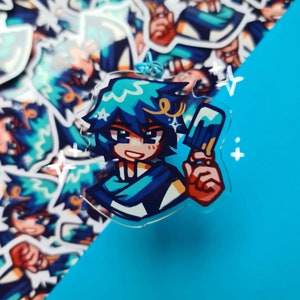 Vocaloid Kaito | Sticker porte-clés à breloque