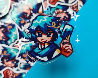 Vocaloid Kaito | Sticker Keychain Charm