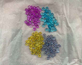 May 2023 Handmade, Dew Drops, Colored Acrylic Discs, droplet, Bling, Pearls Craft Embellishment Paper Crafting! DoubleClickConnect