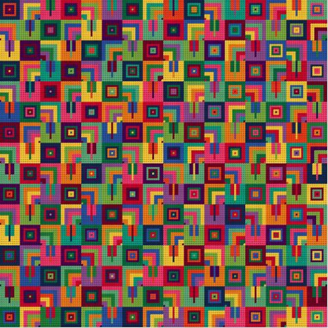 256 Boxes Needlepoint Chart - Etsy