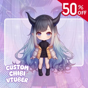 Chibi Vtuber, Commissie Chibi Vtuber, Vtuber, Vtuber-model, Aangepaste Vtuber, Animekunst, Live2d-model, Animekarakter, 2D Vtuber