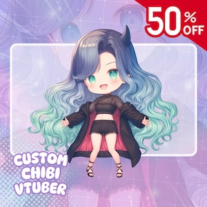 Aangepaste Chibi Vtuber, Vtuber-model, Chibi Vtuber Commission, Live2d-model, Vtuber, 2d Vtuber, Animekunst, Aangepaste Vtuber, Animepersonage