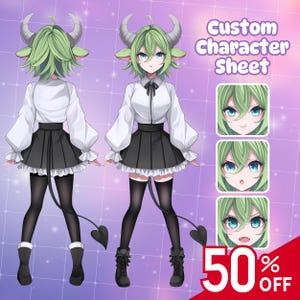 Reference Sheet, Character Reference Sheet, Vtuber Reference Sheet, Anime Reference Sheet, Furry Reference Sheet, Chibi Reference Sheet