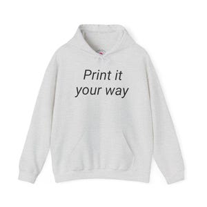 Custom Design Unisex Hoodie: Personalized Pullover Sweatshirt