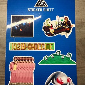 DJO Sticker Sheet – Decide, Joe Keery, Retro Aesthetic Band Stickers