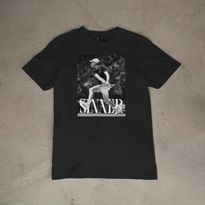 Jannik Sinner Tennis T-Shirt | Vintage Tennis Fan Tee | Women and Men UNISEX Sports Shirt | Jannik Sinner Fan Apparel