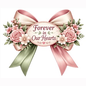 Remembrance Bow Sticker Set, Sympathy Gift, In Loving Memory Stickers