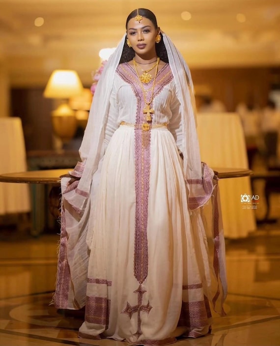 ethiopian dress traditional Glamorous Habesha Kemis: Ethiopian Wedding Dress