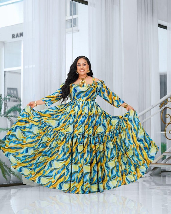 chiffon dress design in ethiopia Stylish Ethiopian Chiffon Dress Designs for You