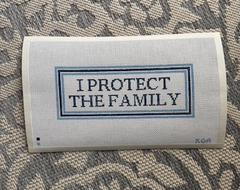 I Protect The Family Needlepoint Canvas Kit