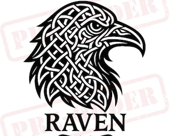 Odin Raven svg, Norse Mythology Illustration, For Sublimation, DIY (PNG, JPG)