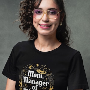 Funny Women Magical Mom Manager of Mischief Mother&#39;s day | PNG SVG Digital Download.