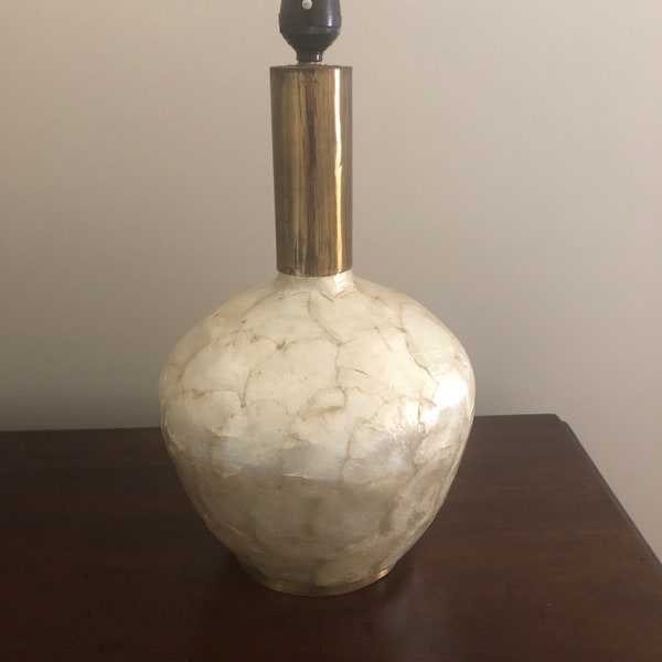 Lamp Mid-Century Capiz Shell