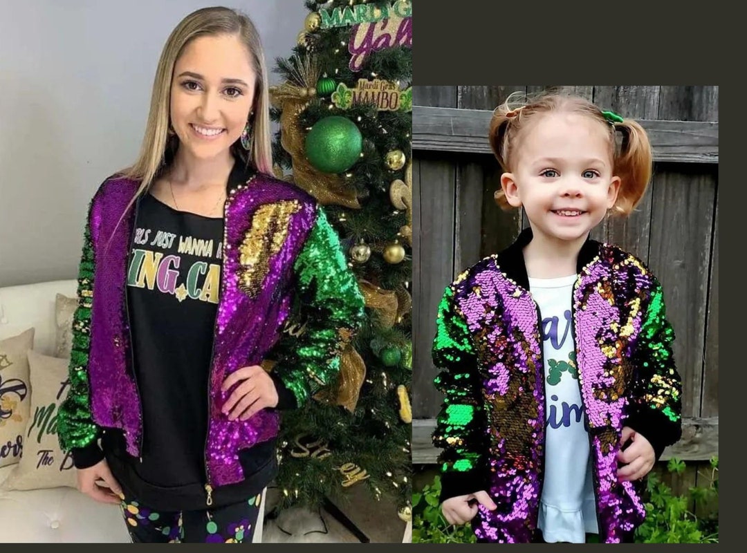 mardi gras sequin jacket kids