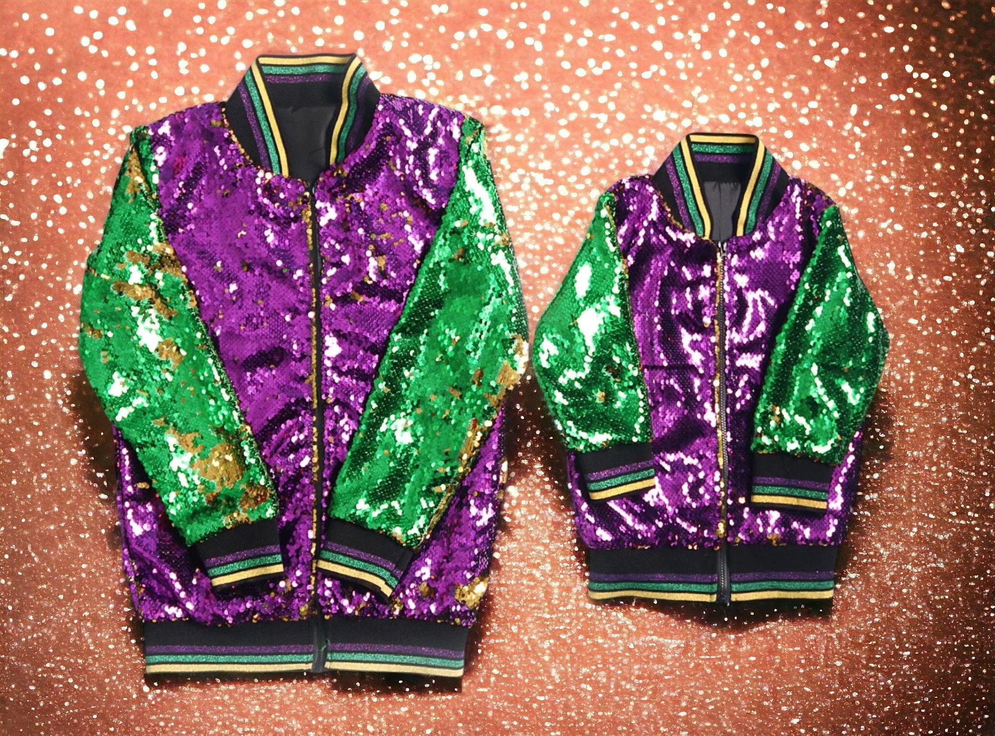 girls mardi gras sequin jacket