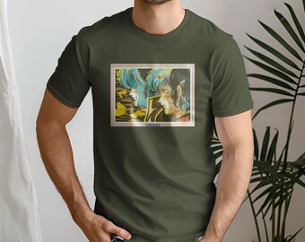 Macross Zentradi T-shirt 'Bad Romance' met grafische print, uniseks softstyle-T-shirt