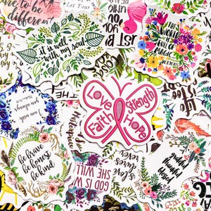 50 Random Colorful Affirmation Stickers, Positive Quote Stickers, Cheerful Daily Reminder Stickers, Waterproof Sticker for Journal,Scrapbook