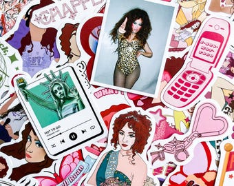 50 Random Chappell-Roan Stickers, Pop Singer Fan Art Stickers, Retro Pop Lyric Stickers, Waterproof Stickers for DIY Crafts and Decoration