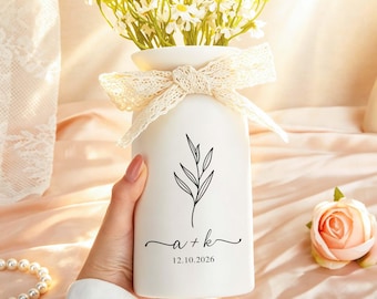 Vasos personalizados para presentes de casamento, presentes de noivado personalizados, presentes para recém-casados, presentes de noivado, presentes de casamento para casais.