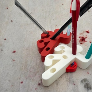 Crime Scene Pen Holder – Killer Desk Organizer for the True Crime Fan