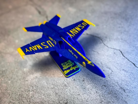 F/A-18 Super Hornet Blue Angels Plane Kit Card – 3D Puzzle Model