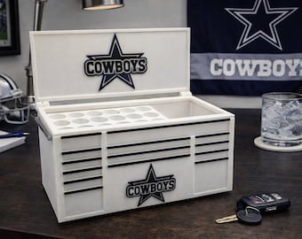 Miniaturowy organizer na długopisy w skrzynce narzędziowej – organizer na biurko dla kibica sportowego