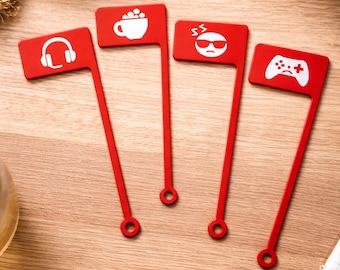 Monitor Status Sign | Work From Home Indicator | Gamer Coffee Break Desk Accessory