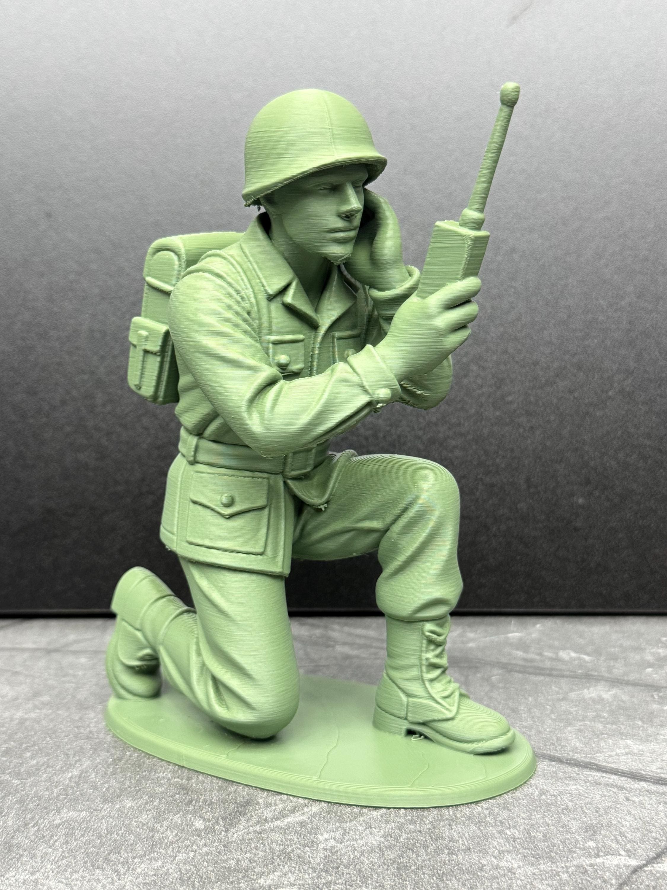 Radio Operator XL Soldier Figurine – Tall Army Man Statue - Etsy