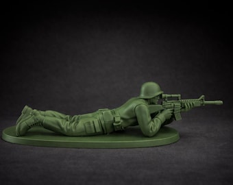 Jaguar Pass XL Soldier Figurine – Tall Army Man Statue