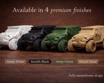 4x4 Off Road Car Model, 3D Printed Truck, Rugged Vehicle Miniature