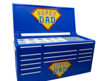 Super Dad Pen Holder | Father's Day Gift | 3D Printed Toolbox Desk