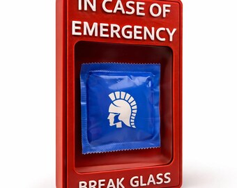 Funny Emergency Condom Case | Break Glass Gag Gift