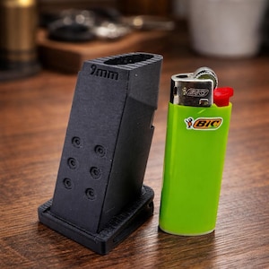9mm Magazine Lighter Holder for Bic-style lighters image 1