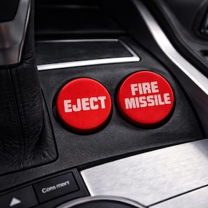 Botão de isqueiro de carro – EJETAR E DISPARAR MÍSSIL – Acessório divertido para interior