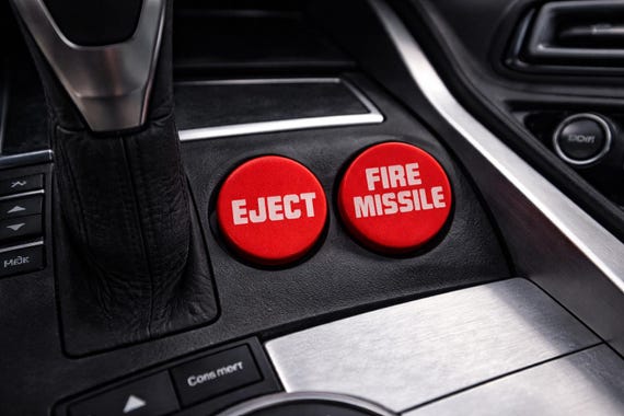car cigarette lighter eject button Car Cigarette Lighter Button – EJECT & FIRE MISSILE – Fun Interior  Accessory