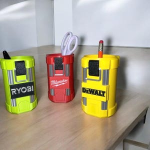 Milwaukee Packout-Inspired Desk Organizer Tool Holder for Pens & Small Tools. Ryobi, Milwaukee and DeWalt models Avaliable