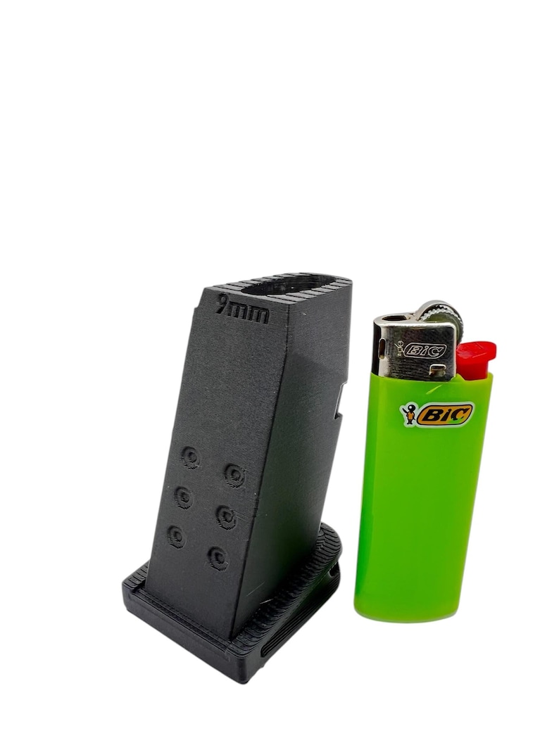 9mm Magazine Lighter Holder for Bic-style lighters image 2