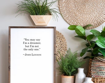John Lennon Imagine Dreamer Lyrics Wood Sign 12x16 - Etsy Canada John Lennon Imagine Dreamer Lyrics Wood Sign 12x16 - Etsy Canada