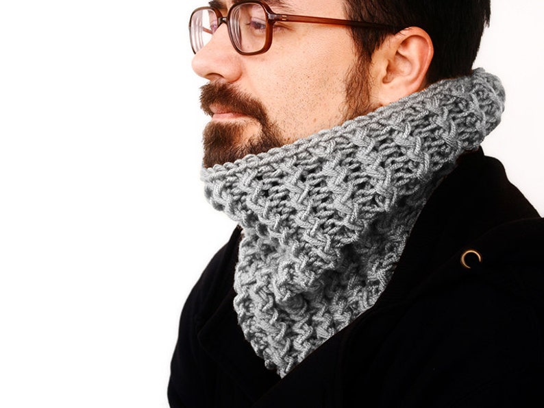 Knit Hooded Neck Warmer / Cowl Pattern / Children to Adult Etsy