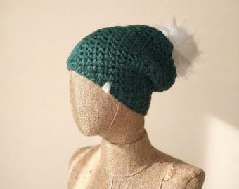 Padrão de crochê para gorro e cachecol Mia – Conjunto de gorro folgado para todos os tamanhos – Presente de inverno fácil com fio grosso (Download em PDF)