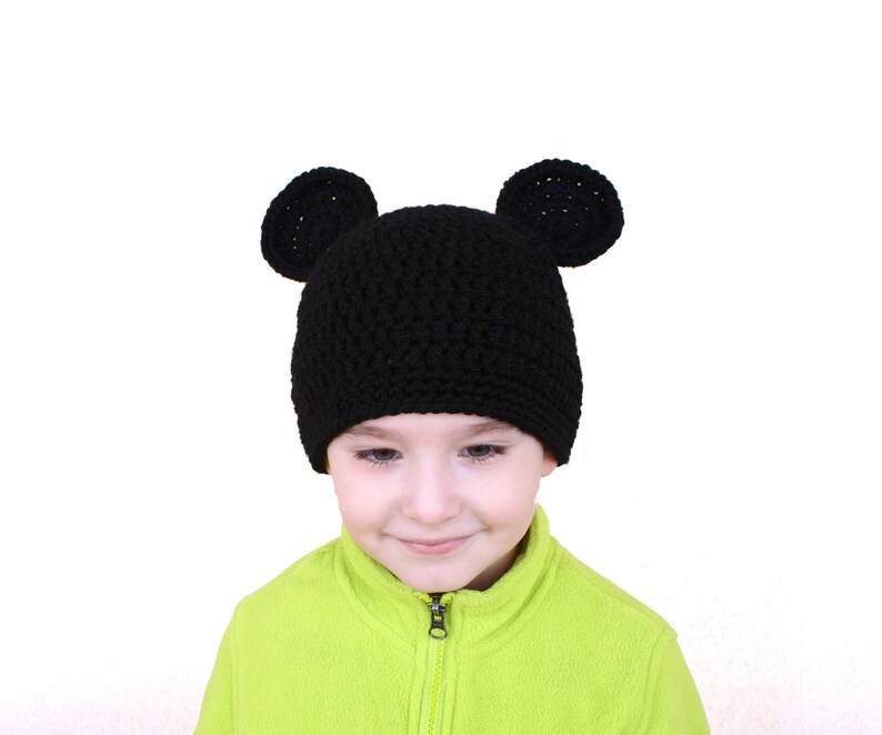Crochet Mickey Mouse Ears Hat Pattern / Mommy and Me / Etsy