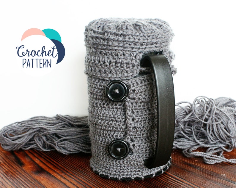 Crochet Bodum French Press Cozy Pattern / Coffee Press Warmer | Etsy