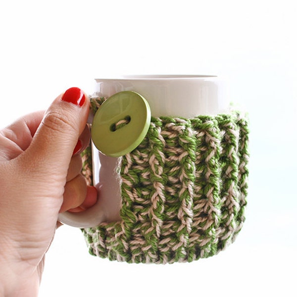 Crochet PATTERN - Mug Warmer - Coffee Cozy - Coffee Lover Gift (Ellie Mug Cozy)