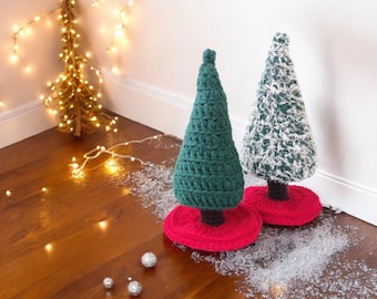 Padrão de árvore de Natal de crochê – enfeite de árvore amigurumi – decoração de feriado em PDF – ideia fácil para presente