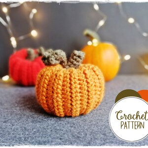 Crochet Pumpkin Pattern – Easy Halloween & Fall Decor – Amigurumi Autumn Decoration (PDF Download)