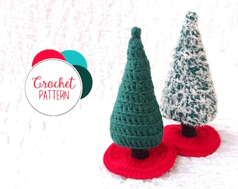 Crochet Christmas Tree Pattern / Christmas Gift / Christmas Ornament / Tree Ornament / Evergreen / Tree Amigurumi / Crochet Ornament