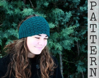 Crochet PATTERN - Headband for Women - One Hour Easy Pattern (Rebecka Headband)