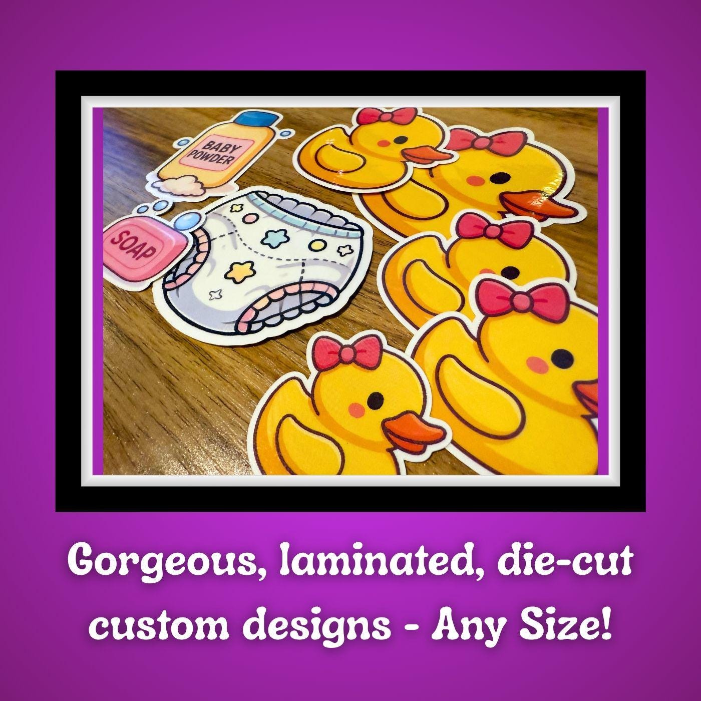 Pony Pamper Peekers, Set of 16 - Adorable ABDL Stickers - Laminated ...