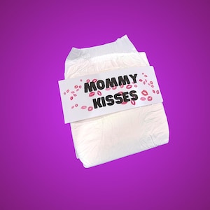 Cinta para pañal - Mommy Kisses - ¡Envío gratuito y discreto!